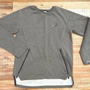 Girls Puma Gray Sweatshirt Size L(14/16)